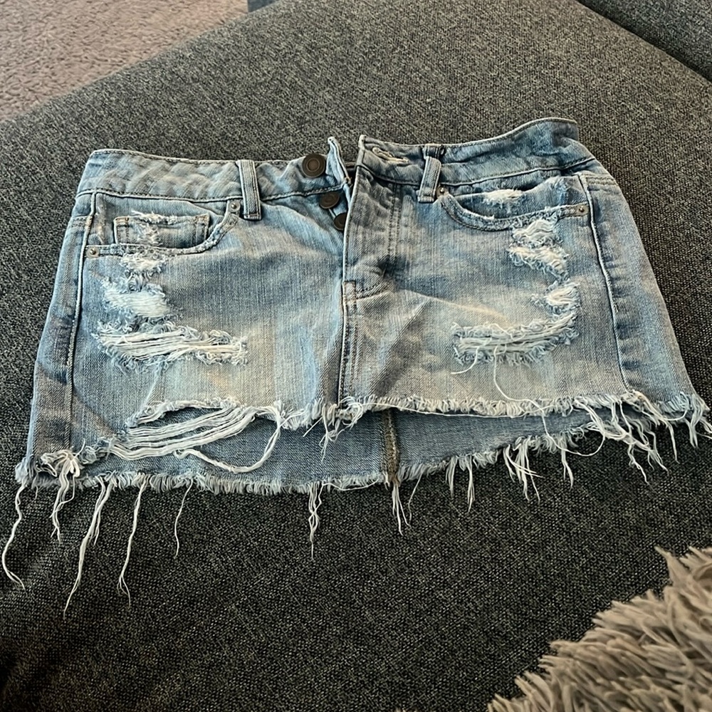 American Eagle Jean Mini Skirt